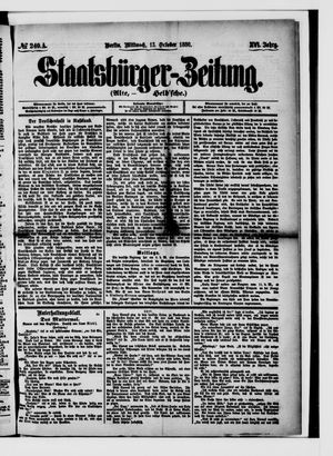 Staatsbürger-Zeitung vom 13.10.1880