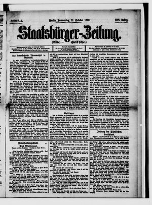 Staatsbürger-Zeitung vom 21.10.1880