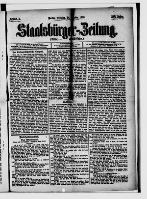 Staatsbürger-Zeitung on Oct 26, 1880