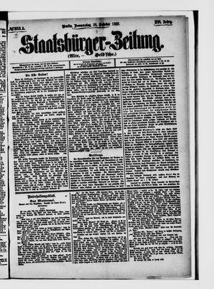 Staatsbürger-Zeitung vom 28.10.1880