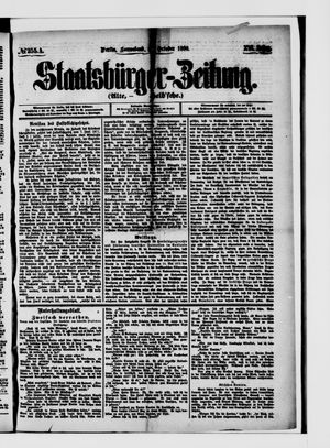 Staatsbürger-Zeitung on Oct 30, 1880