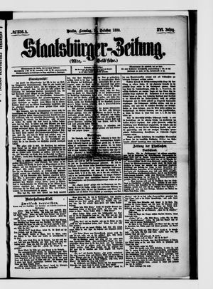 Staatsbürger-Zeitung on Oct 31, 1880