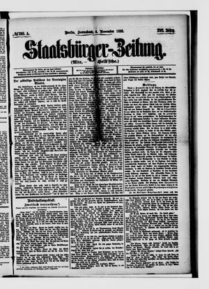 Staatsbürger-Zeitung vom 06.11.1880