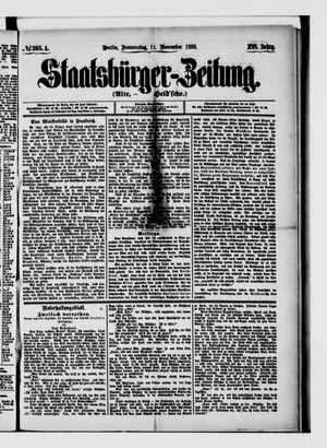 Staatsbürger-Zeitung vom 11.11.1880