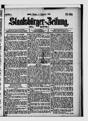 Staatsbürger-Zeitung vom 12.11.1880