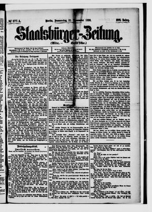 Staatsbürger-Zeitung vom 25.11.1880