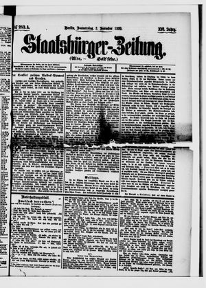 Staatsbürger-Zeitung on Dec 2, 1880