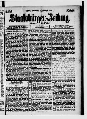 Staatsbürger-Zeitung vom 18.12.1880