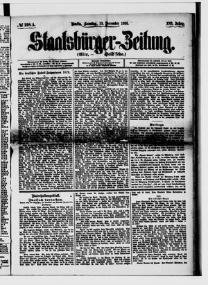 Staatsbürger-Zeitung vom 19.12.1880