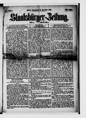 Staatsbürger-Zeitung vom 30.12.1880