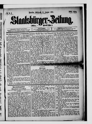 Staatsbürger-Zeitung vom 12.01.1881