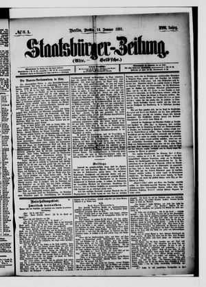 Staatsbürger-Zeitung vom 14.01.1881