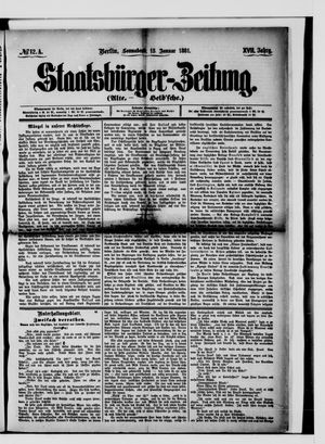Staatsbürger-Zeitung vom 15.01.1881