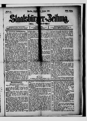 Staatsbürger-Zeitung vom 18.01.1881