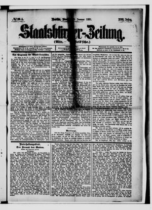 Staatsbürger-Zeitung vom 25.01.1881
