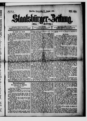 Staatsbürger-Zeitung vom 27.01.1881