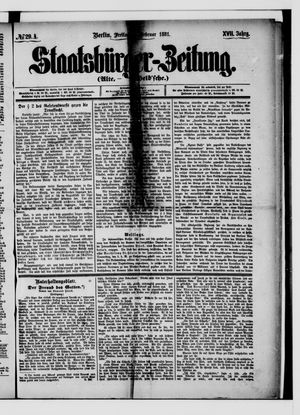 Staatsbürger-Zeitung on Feb 4, 1881