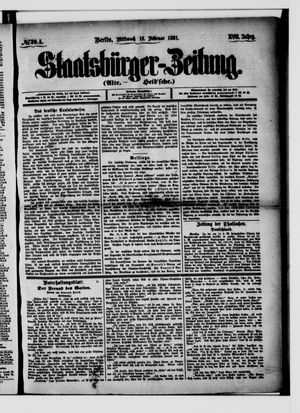Staatsbürger-Zeitung on Feb 16, 1881