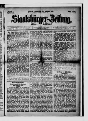 Staatsbürger-Zeitung vom 24.02.1881