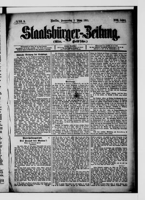 Staatsbürger-Zeitung vom 03.03.1881
