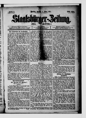 Staatsbürger-Zeitung vom 04.03.1881