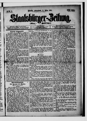 Staatsbürger-Zeitung vom 12.03.1881