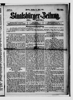 Staatsbürger-Zeitung vom 25.03.1881