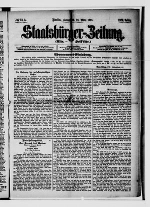 Staatsbürger-Zeitung vom 26.03.1881