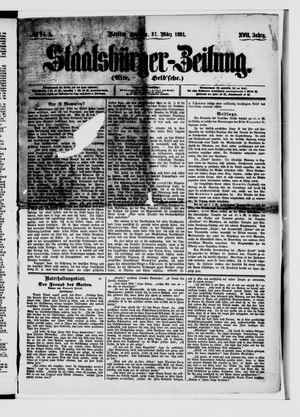 Staatsbürger-Zeitung vom 27.03.1881