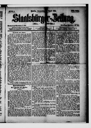 Staatsbürger-Zeitung vom 14.04.1881