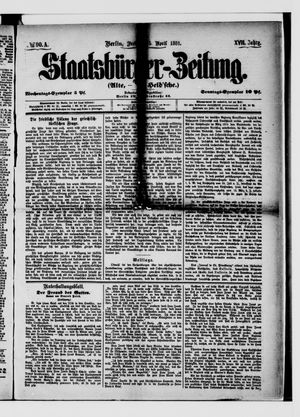 Staatsbürger-Zeitung vom 15.04.1881