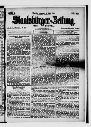 Staatsbürger-Zeitung vom 08.05.1881