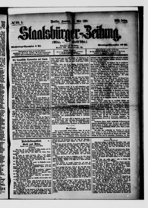 Staatsbürger-Zeitung vom 15.05.1881