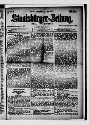 Staatsbürger-Zeitung vom 21.05.1881