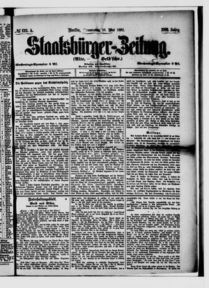 Staatsbürger-Zeitung vom 26.05.1881