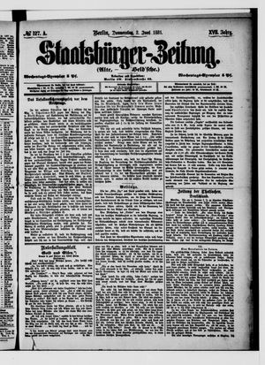 Staatsbürger-Zeitung on Jun 2, 1881