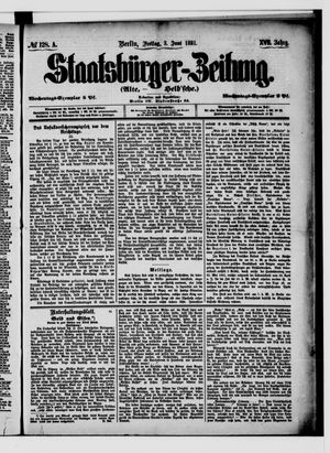 Staatsbürger-Zeitung vom 03.06.1881