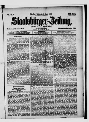 Staatsbürger-Zeitung vom 08.06.1881