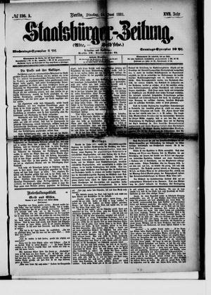 Staatsbürger-Zeitung vom 14.06.1881