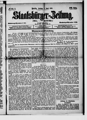Staatsbürger-Zeitung vom 24.06.1881