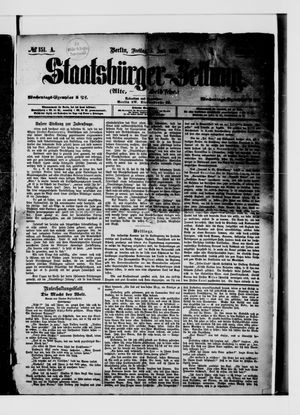 Staatsbürger-Zeitung vom 01.07.1881