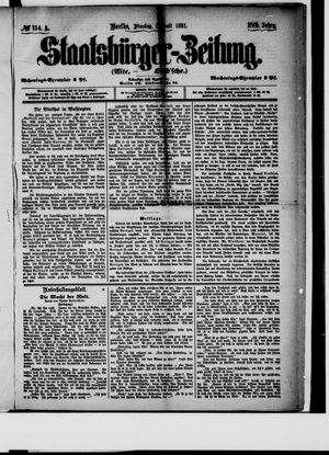 Staatsbürger-Zeitung on Jul 5, 1881