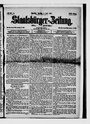Staatsbürger-Zeitung vom 08.07.1881