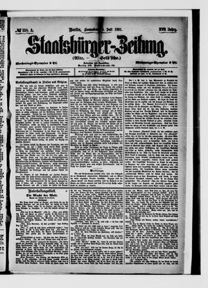 Staatsbürger-Zeitung vom 09.07.1881