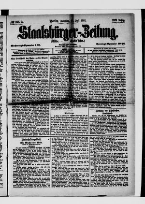 Staatsbürger-Zeitung on Jul 17, 1881