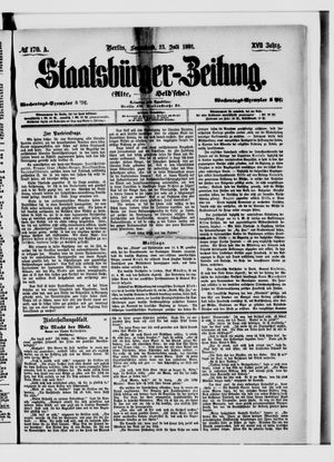 Staatsbürger-Zeitung vom 23.07.1881