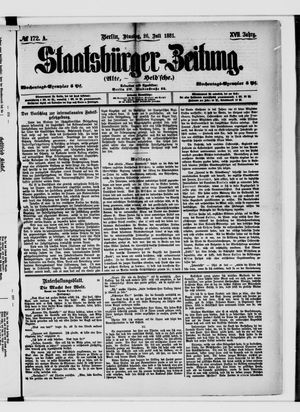 Staatsbürger-Zeitung vom 26.07.1881