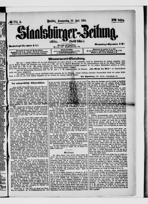Staatsbürger-Zeitung vom 28.07.1881