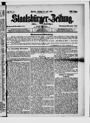 Staatsbürger-Zeitung vom 29.07.1881
