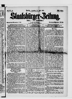 Staatsbürger-Zeitung on Jul 31, 1881